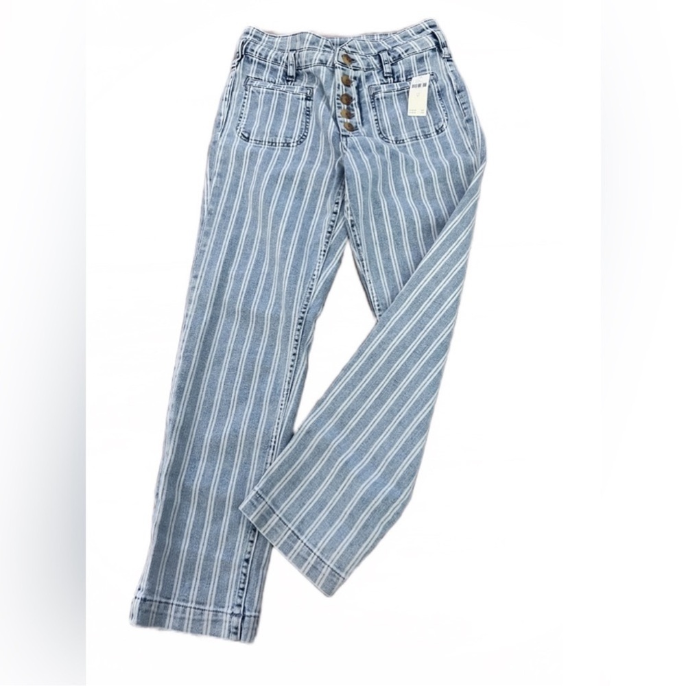 Anthropologie Jean Blue & White
High Rise Slim Jeans Size 27 28x25